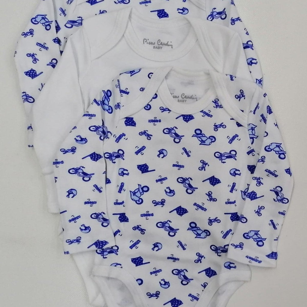 Confezione da 3 body neonato manica lunga Pierre Cardin caldo cotone PCKB3.111 - Caos Intimo Donna - Uomo - Bambini - Casa - Pierre Cardin