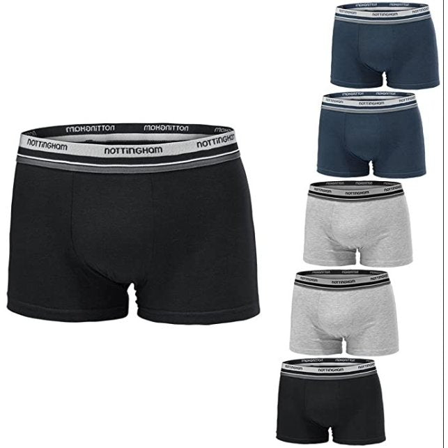 Confezione da 3 Boxer uomo Nottingham cotone bielastico rasato tinta unita BX80 - Caos Intimo Donna - Uomo - Bambini - Casa - Nottingham
