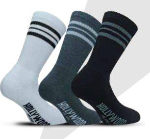 Confezione da 3 paia di calze corte fitness unisex uomo donna Hollywood Milano HLM004 - Caos Intimo Donna - Uomo - Bambini - Casa - Hollywood Milano