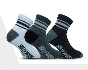 Confezione da 3 paia di calze fitness unisex uomo donna Hollywood Milano HLM009 - Caos Intimo Donna - Uomo - Bambini - Casa - Hollywood Milano