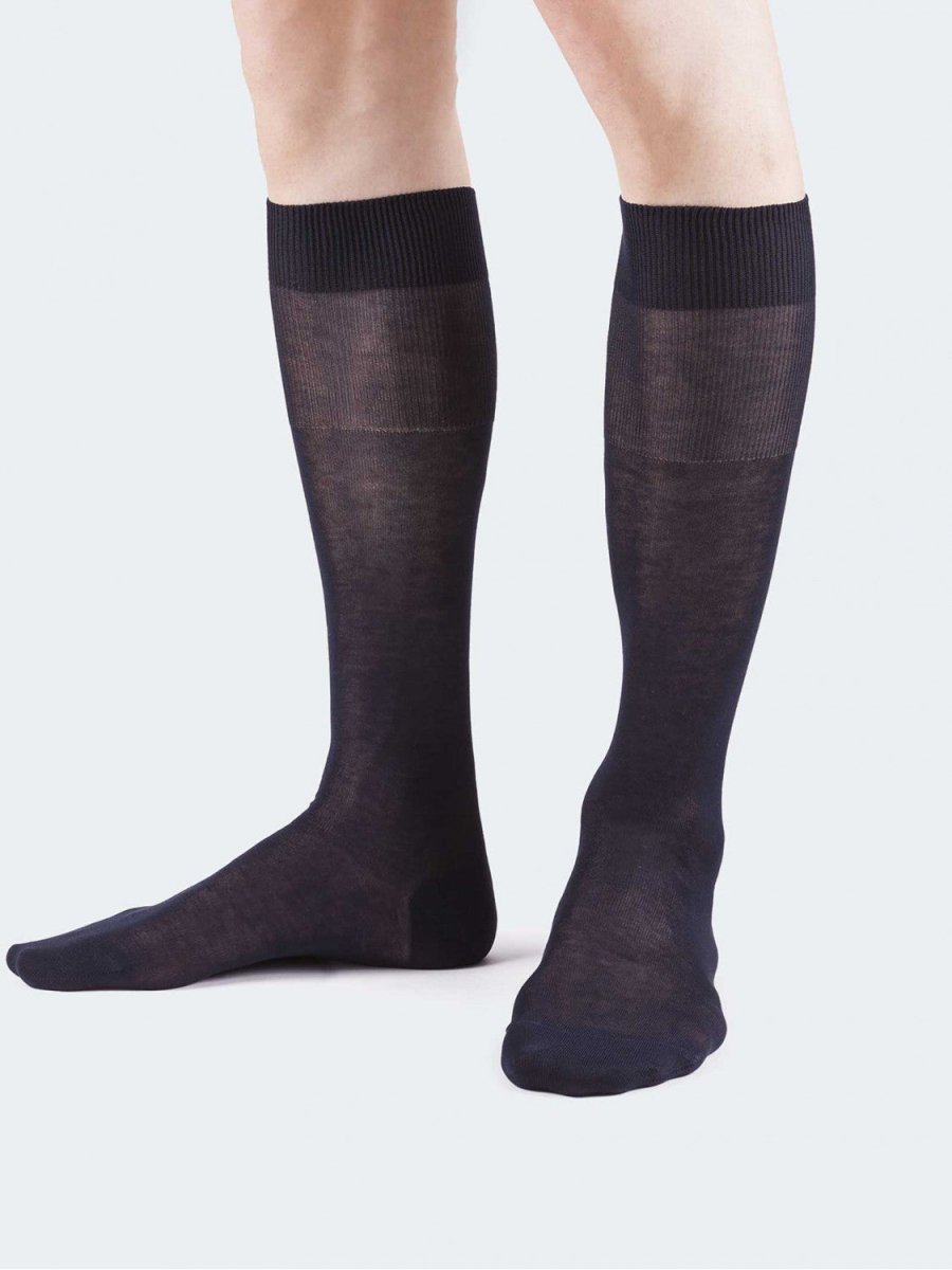 Confezione da 3 paia di Calze lunghe uomo Pezzini modello UGB-Perfetto in filo di Scozia - Caos Intimo Donna - Uomo - Bambini - Casa - Pezzini
