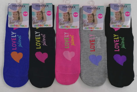 Confezione da 6 paia di calze antiscivolo bambina Meritex cotone 8003 - Caos Intimo Donna - Uomo - Bambini - Casa - Meritex