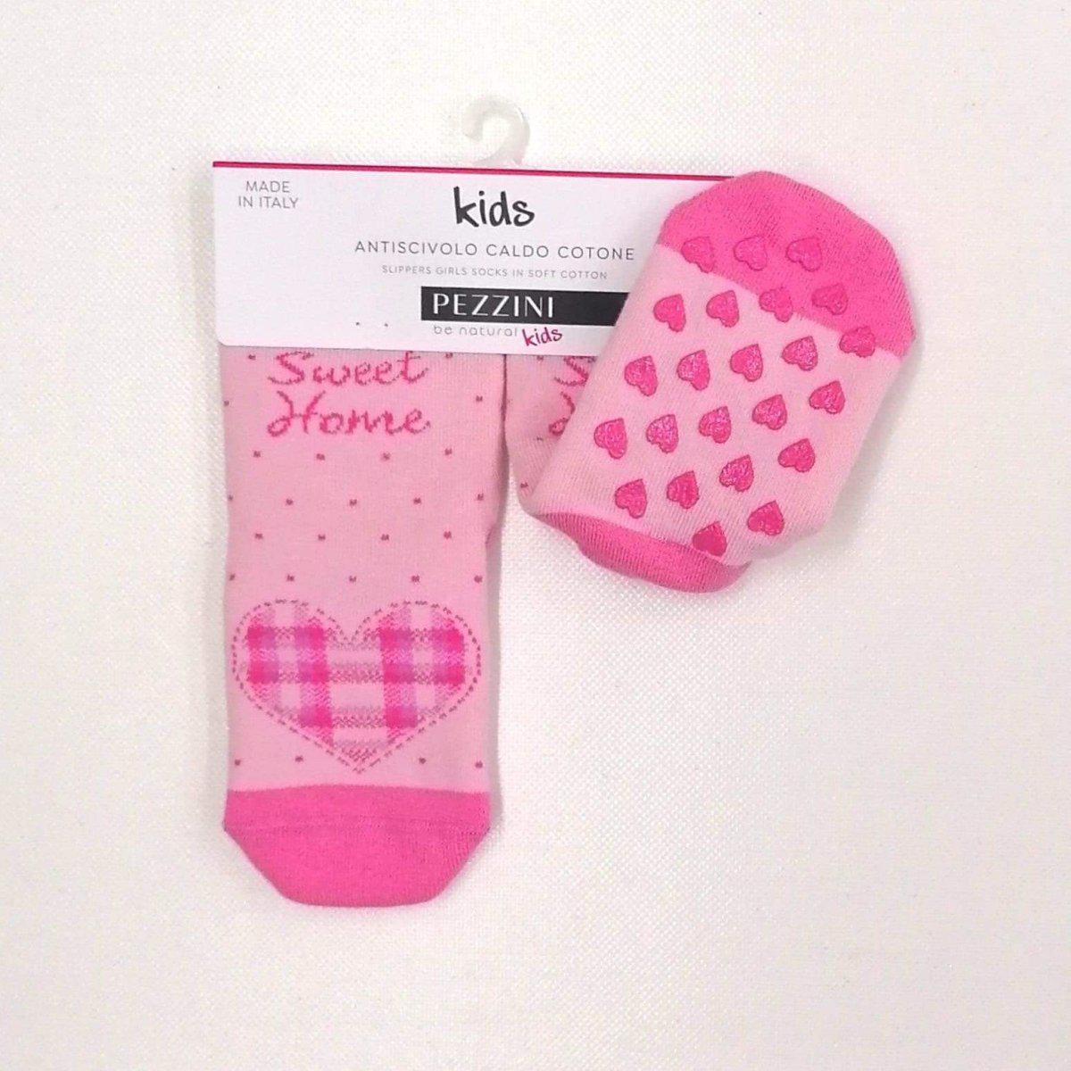 Confezione da 6 paia di calze antiscivolo bambina Pezzini Kid's in caldo cotone GBS-PAI211800 - Caos Intimo Donna - Uomo - Bambini - Casa - Pezzini