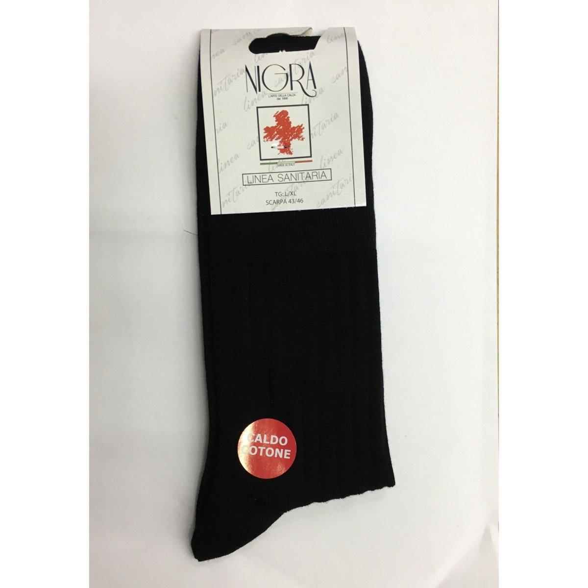 Confezione da 6 paia di calze sanitaria da uomo lunghe in caldo cotone Nigra - Caos Intimo Donna - Uomo - Bambini - Casa - Nigra