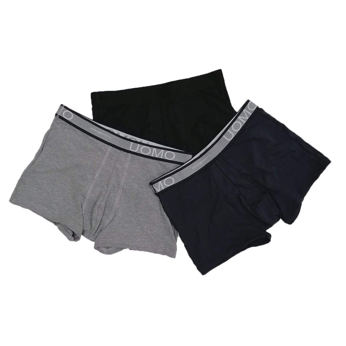 Confezione da tre boxer uomo Zerodifetti Cotone bielastico 908 - Caos Intimo Donna - Uomo - Bambini - Casa - Zerodifetti