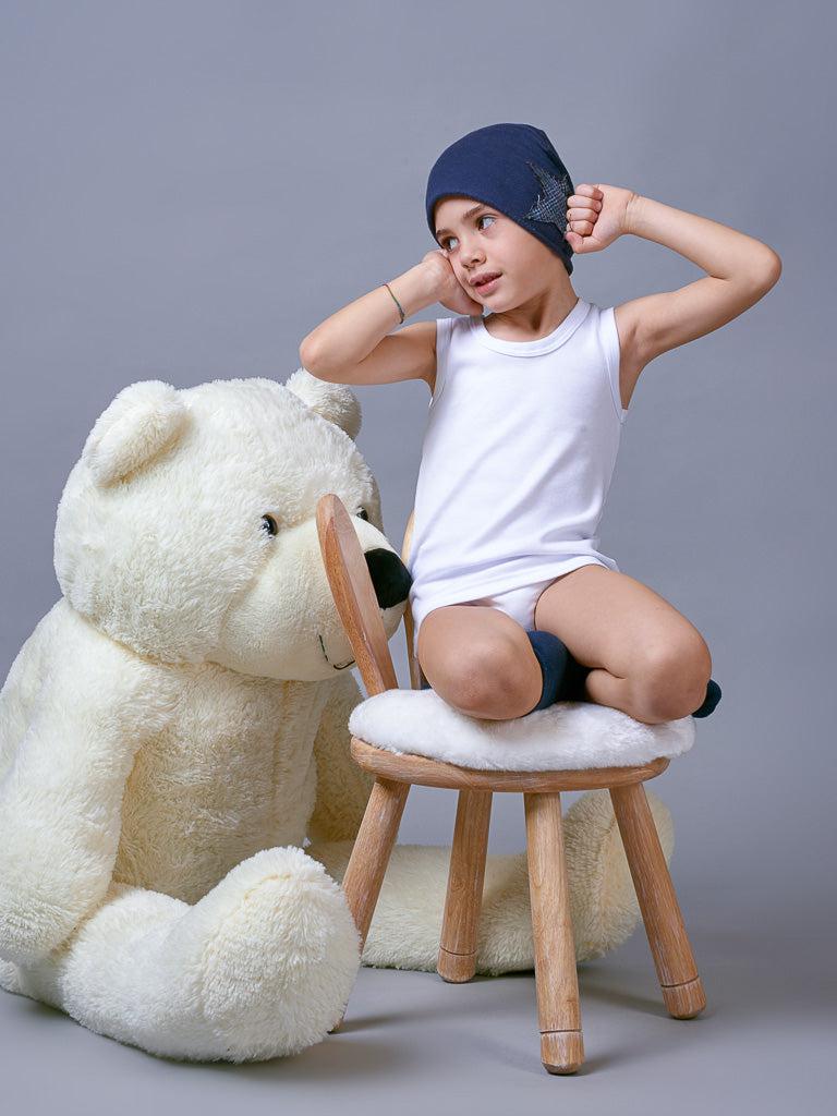 Confezione da tre maglie Nottingham termomaglia canotta spalla larga bambino cotone interlock VL310R - Caos Intimo Donna - Uomo - Bambini - Casa - Nottingham