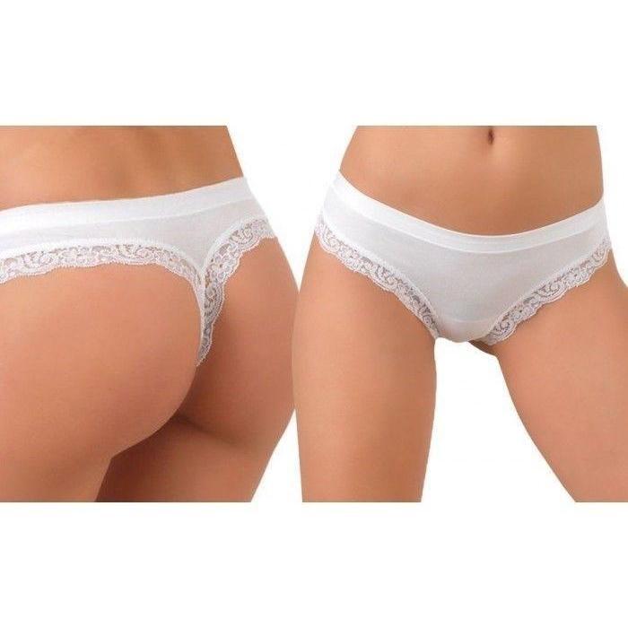 Confezione da tre slip donna modello Perizoma Jadea con riporti in pizzo 519 - Caos Intimo Donna - Uomo - Bambini - Casa - Jadea