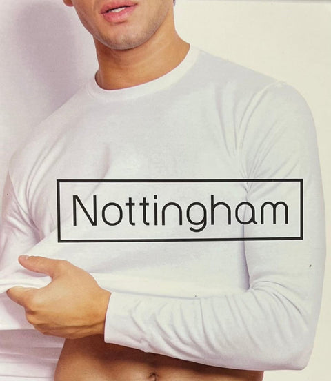 Confezione di 2 maglie uomo Nottingham girocollo cotone bielastico felpato TL24 - Caos Intimo Donna - Uomo - Bambini - Casa - Nottingham