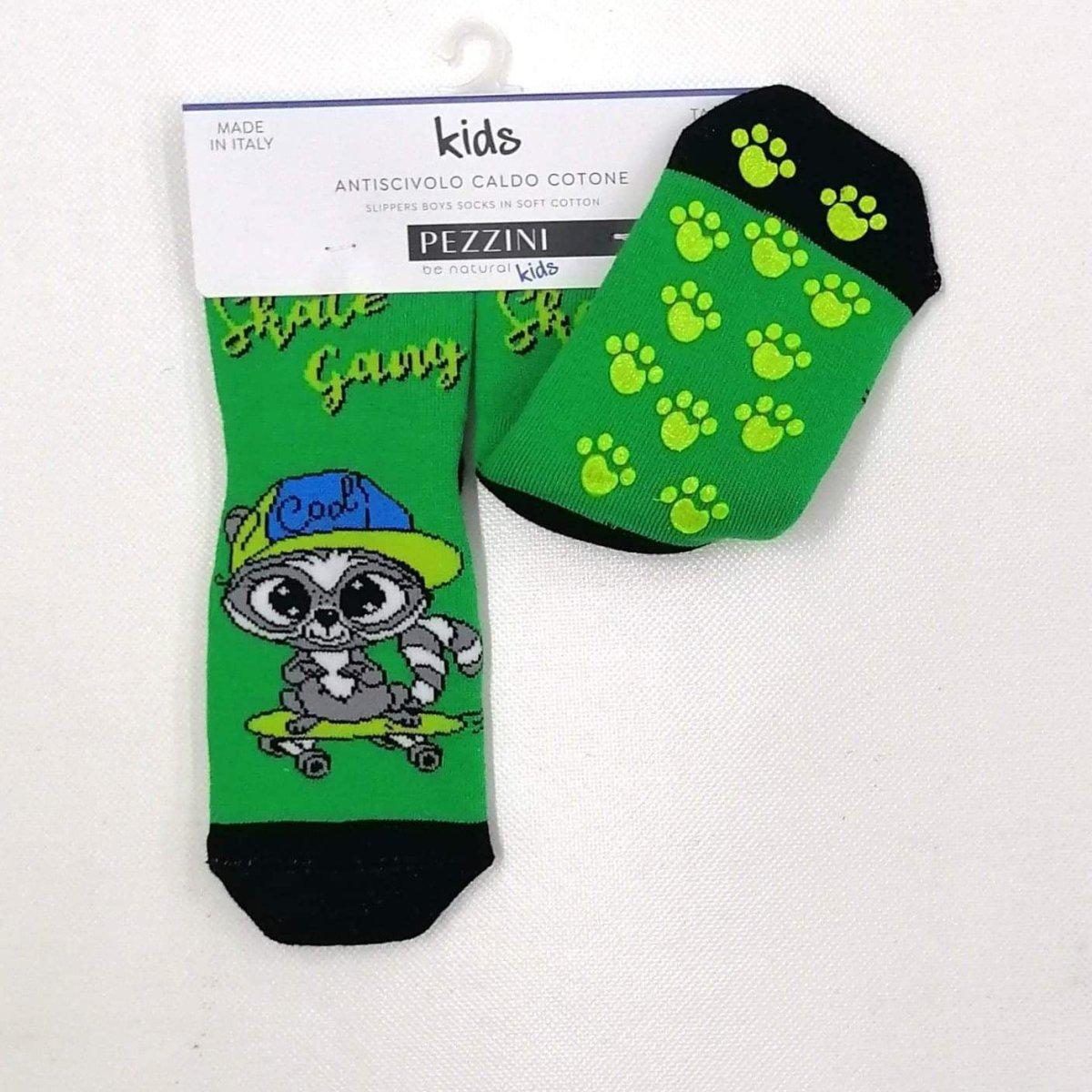 Confezioni da 6 paia di calze antiscivolo bambino Pezzini Kid's in caldo cotone PAI211701 - Caos Intimo Donna - Uomo - Bambini - Casa - Pezzini