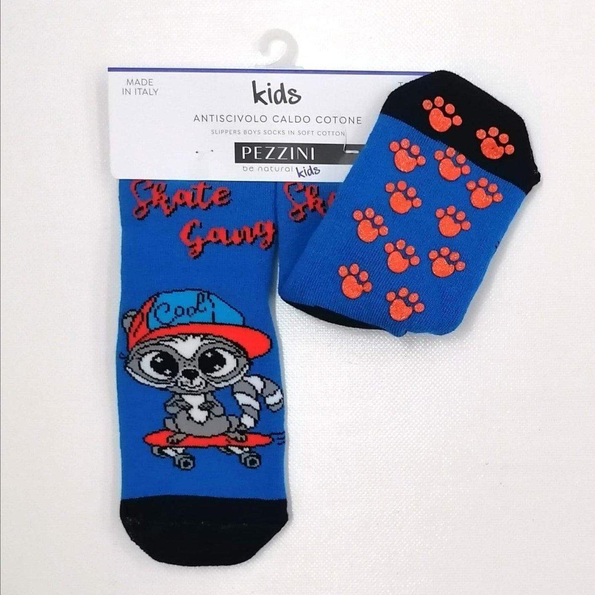 Confezioni da 6 paia di calze antiscivolo bambino Pezzini Kid's in caldo cotone PAI211701 - Caos Intimo Donna - Uomo - Bambini - Casa - Pezzini