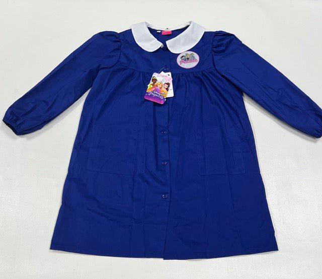 Grembiule scuola elementare blu bambina Disney ricamo Principesse Made in Italy G203