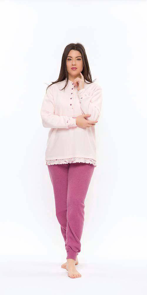 Copia del Pigiama donna invernale collo serafino punto Milano Gary flanellato S50071 - Caos Intimo Donna - Uomo - Bambini - Casa - Gary