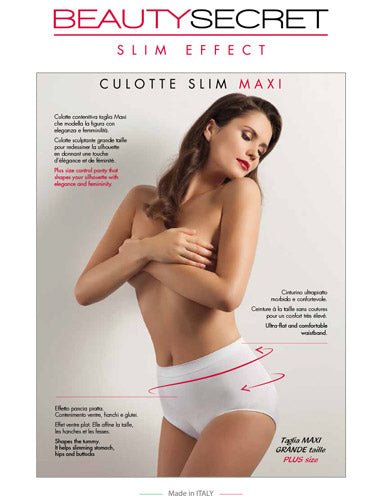 Culotte modellante Slim Maxi in soft touch microfibra Beauty Secret Slim Effect - Caos Intimo Donna - Uomo - Bambini - Casa - Beauty Secret