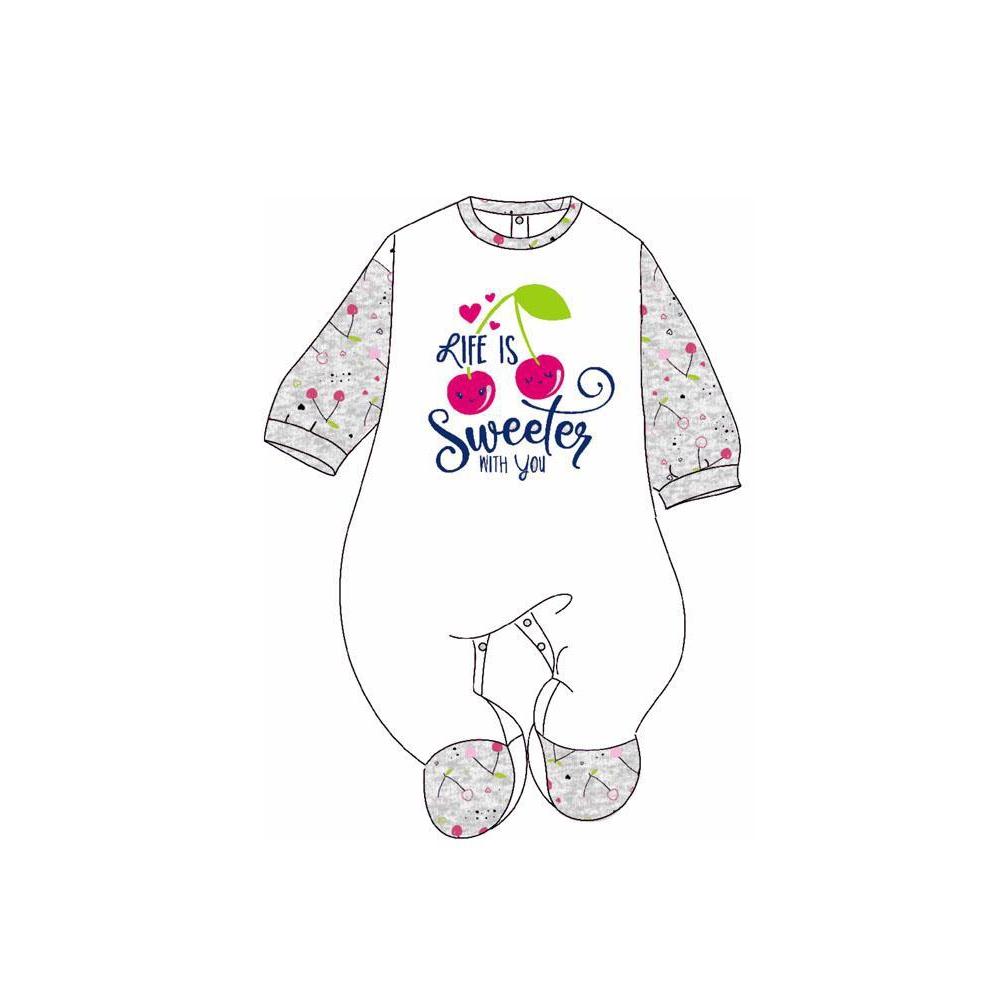 Gary Tutina Neonata 100% cotone tinta unita con stampa L7016 - Caos Intimo Donna - Uomo - Bambini - Casa - Gary