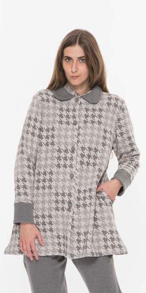 Giacca donna invernale con colletto punto Milano Gary flanellata Q50131 - Caos Intimo Donna - Uomo - Bambini - Casa - Gary
