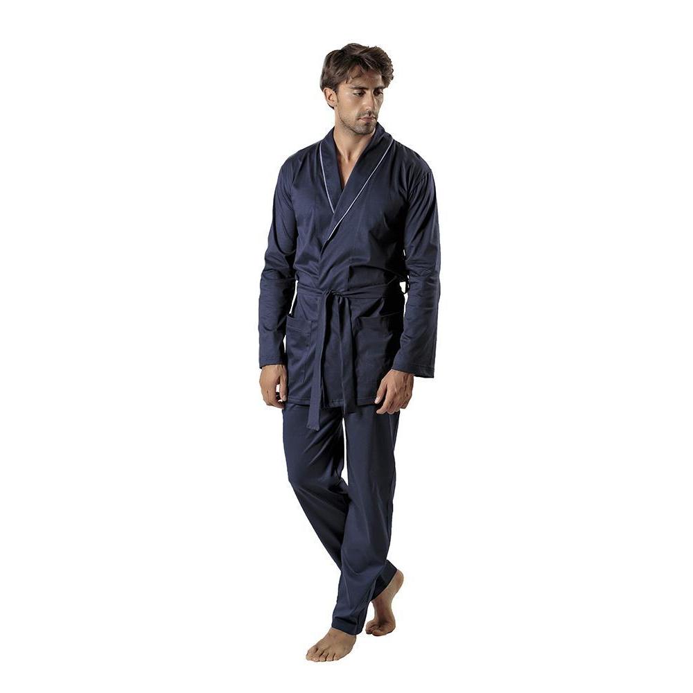 Giacca vestaglia uomo manica lunga mercerizzato Gary 100% Cotone B60046 - Caos Intimo Donna - Uomo - Bambini - Casa - Gary
