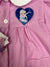 Grembiule asilo bambina made in Italy con abbottonatura centrale Disney ricamo Frozen quadretti rosa G103 - Caos Intimo Donna - Uomo - Bambini - Casa - Disney