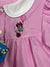 Grembiule asilo bambina made in Italy con abbottonatura centrale Disney ricamo Minnie quadretti rosa G104 - Caos Intimo Donna - Uomo - Bambini - Casa - Disney