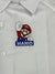 Grembiule bianco asilo bambino con abbottonatura laterale Nintendo ricamo Super Mario Bros G304 - Caos Intimo Donna - Uomo - Bambini - Casa - Nintendo
