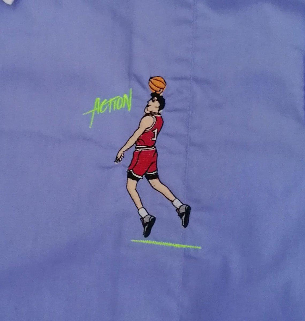 Grembiule celeste scuola elementare bambino Siggi Made in Italy ricamo Basket 3785