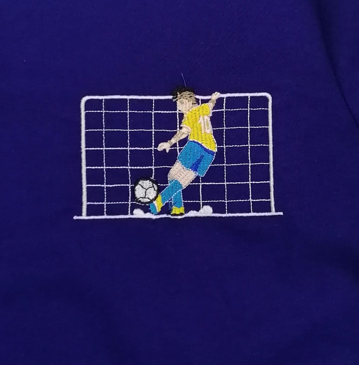 Grembiule Mariano scuola elementare bambino blu con abbottonatura laterale Calcio MN800