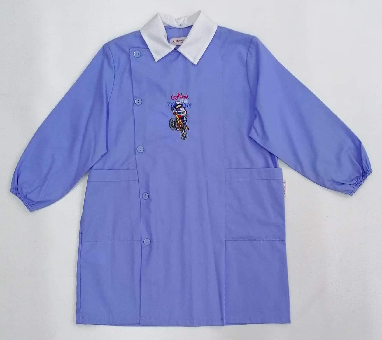 Grembiule scuola elementare bambino Ambrosino Made in Italy City Patrol M207