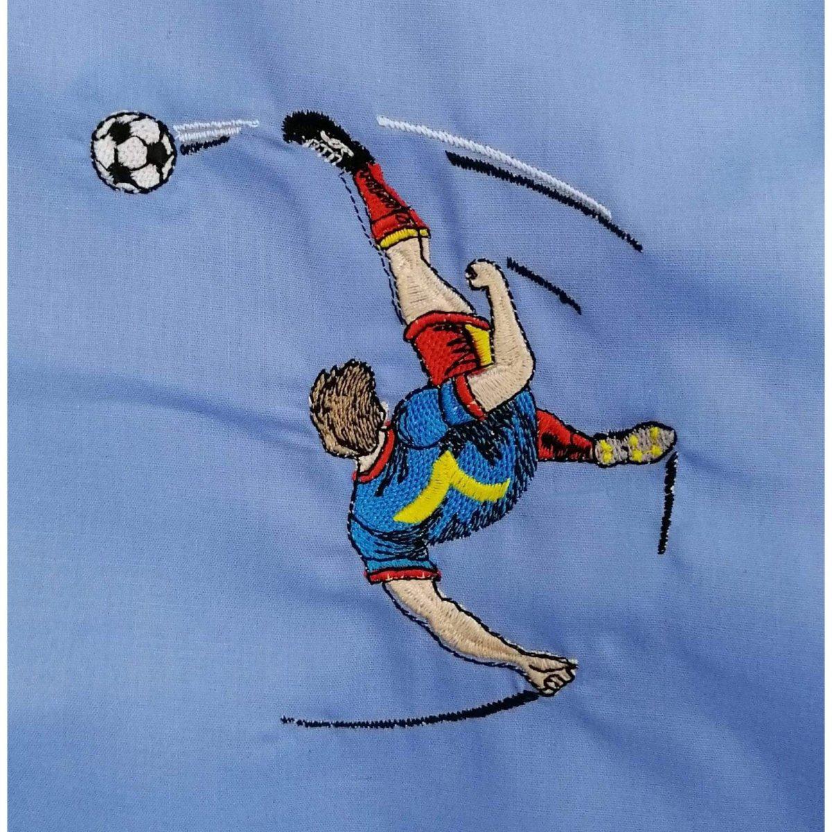 Grembiule scuola elementare bambino con abbottonatura laterale ricamo Calcio MN600 - Caos Intimo Donna - Uomo - Bambini - Casa - Mariano