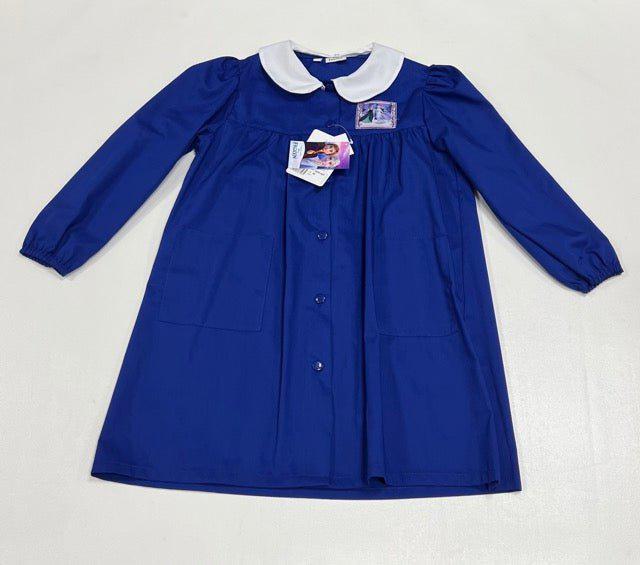 Grembiule scuola elementare Blu bambina Disney ricamo Frozen Made in Italy G202