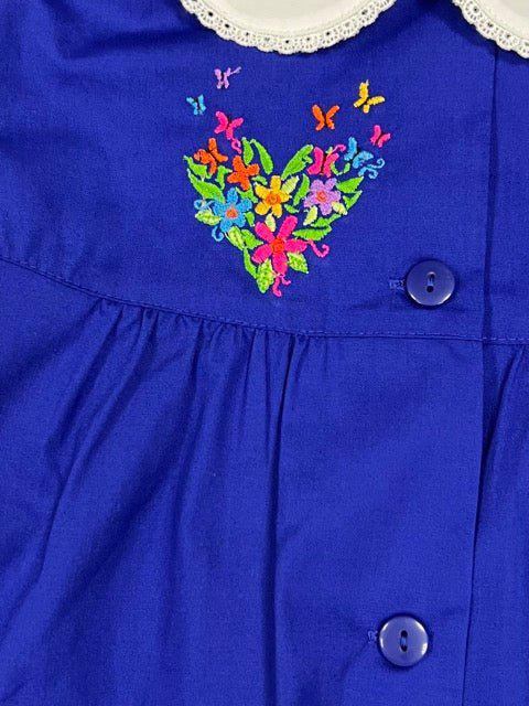 Grembiule scuola elementare blu bambina Siggi Made in Italy Love 3904