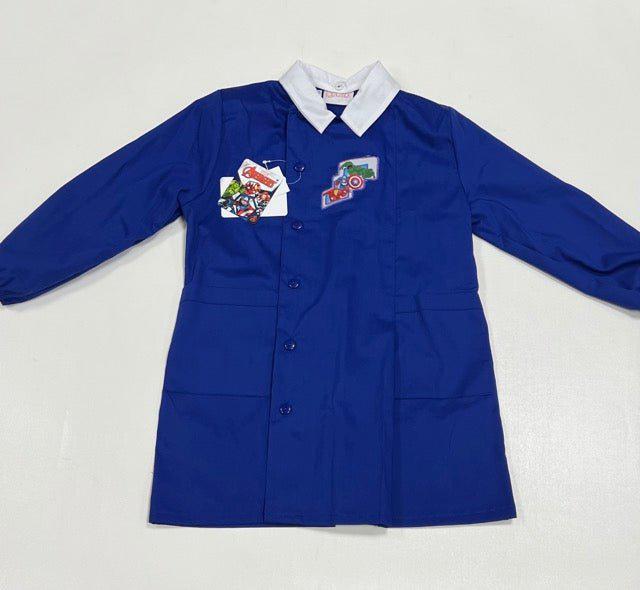 Grembiule scuola elementare blu bambino Marvel Avengers Made in Italy G505