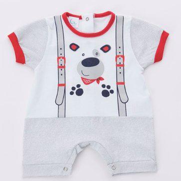 Pagliaccetto Gary Tutina Neonato 100% cotone tinta unita con stampa P7520 - Caos Intimo Donna - Uomo - Bambini - Casa - Gary