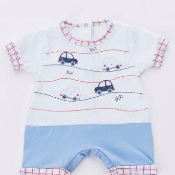 Pagliaccetto Gary Tutina Neonato 100% cotone tinta unita con stampa P7522 - Caos Intimo Donna - Uomo - Bambini - Casa - Gary