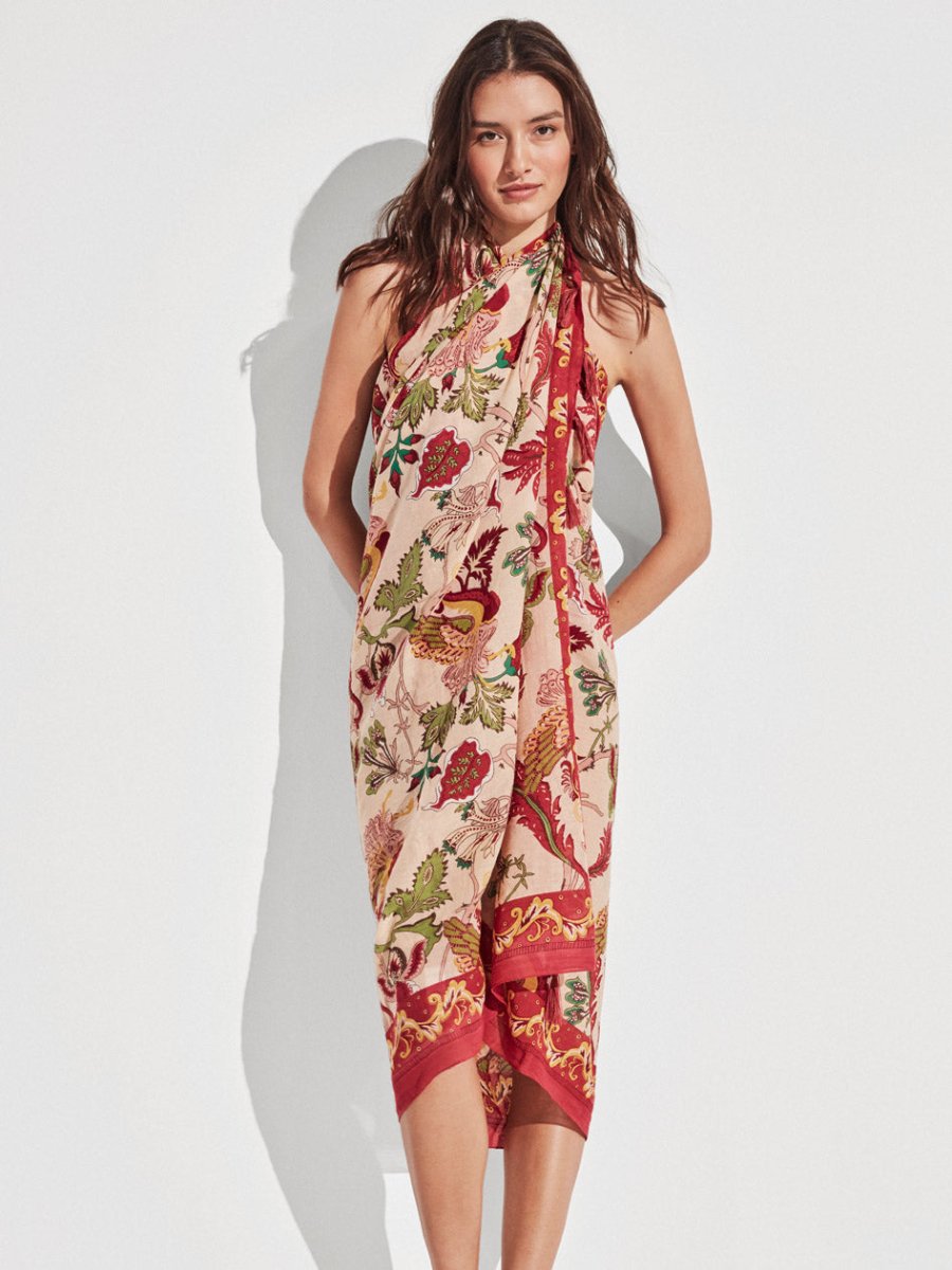 Pareo fantasia multiposizione Abito mare caftano copricostume Gisela 2/50002A - Caos Intimo Donna - Uomo - Bambini - Casa - Gisela