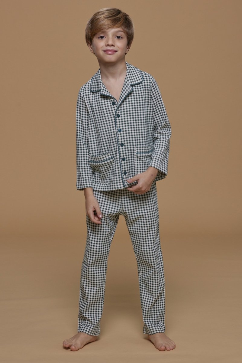 Pigiama aperto bambin/o caldo cotone Family Macth Noidinotte FE2134 - Caos Intimo Donna - Uomo - Bambini - Casa - Noidinotte