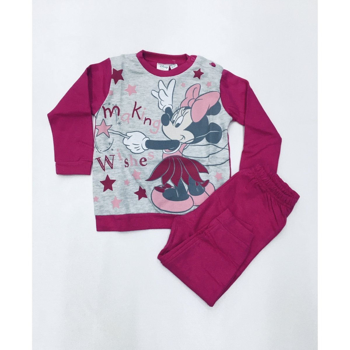 Pigiama bambina caldo cotone Interlock Minnie Disney baby 45710 - Caos Intimo Donna - Uomo - Bambini - Casa - Disney