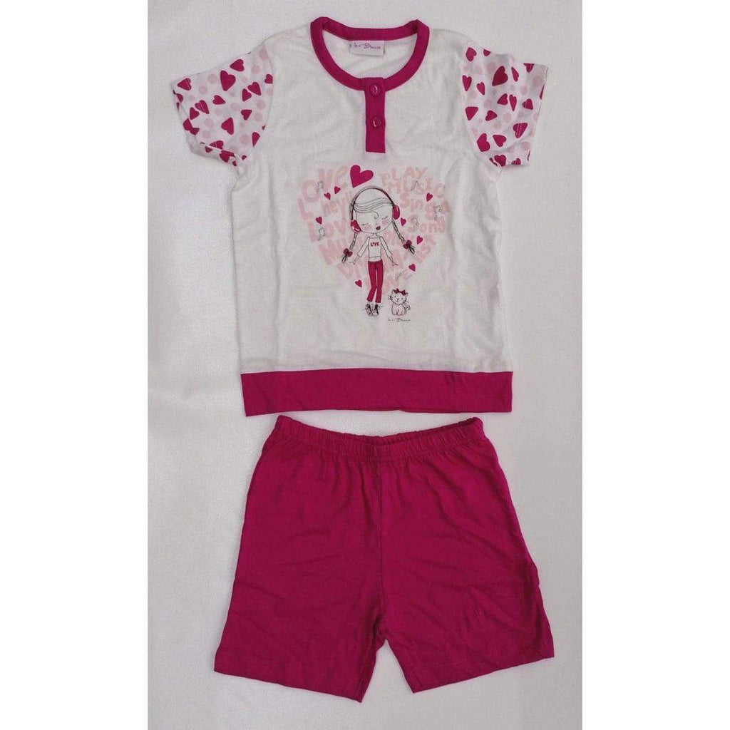 Pigiama bambina cotone Io&Buccia corto SGC10157B - Caos Intimo Donna - Uomo - Bambini - Casa - Buccia Di Mela