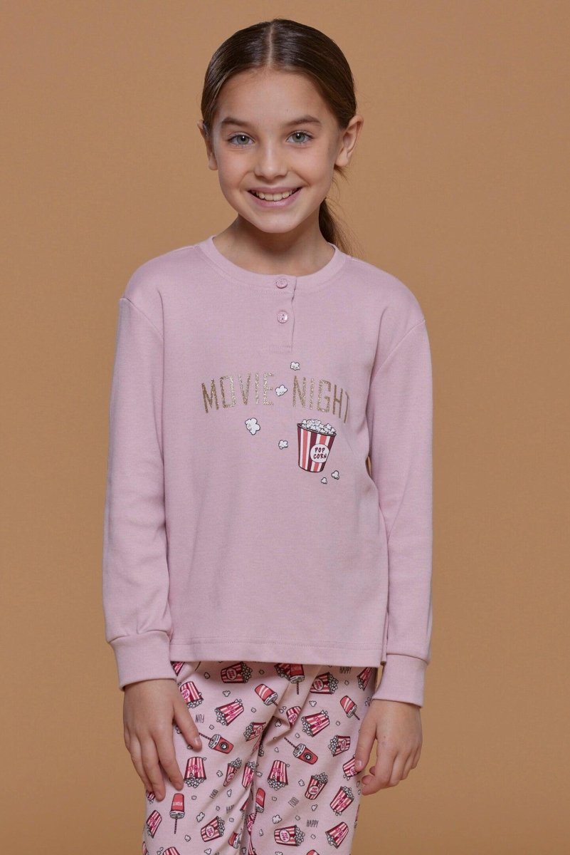 Pigiama bambina interlock Noidinotte Pop Corn FE2130 - Caos Intimo Donna - Uomo - Bambini - Casa - Noidinotte