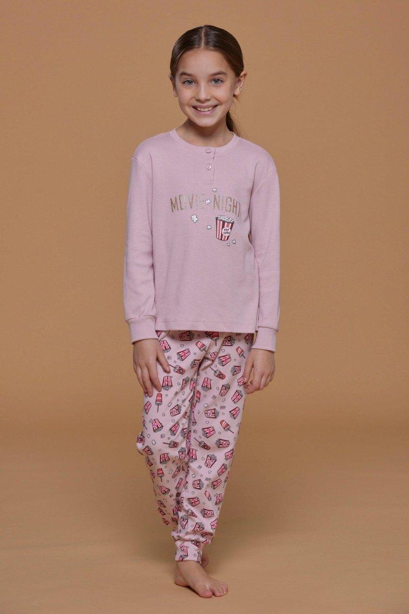Pigiama bambina interlock Noidinotte Pop Corn FE2130 - Caos Intimo Donna - Uomo - Bambini - Casa - Noidinotte