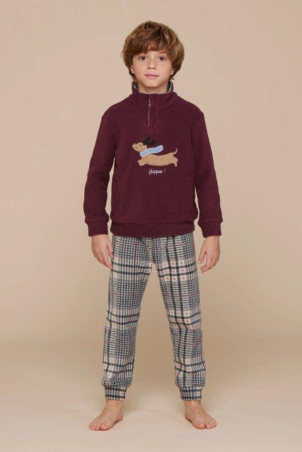 Pigiama bambina/o collo alto micropile Noidinotte Yuppie FE2272 - Caos Intimo Donna - Uomo - Bambini - Casa - Noidinotte