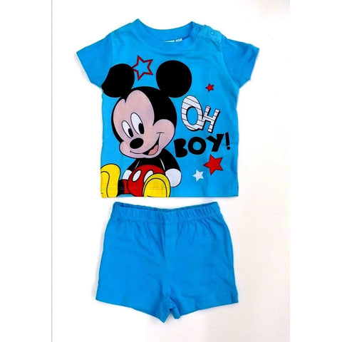 Pigiama bambino cotone Mickey Mouse Disney baby corto ER0335 - Caos Intimo Donna - Uomo - Bambini - Casa - Disney