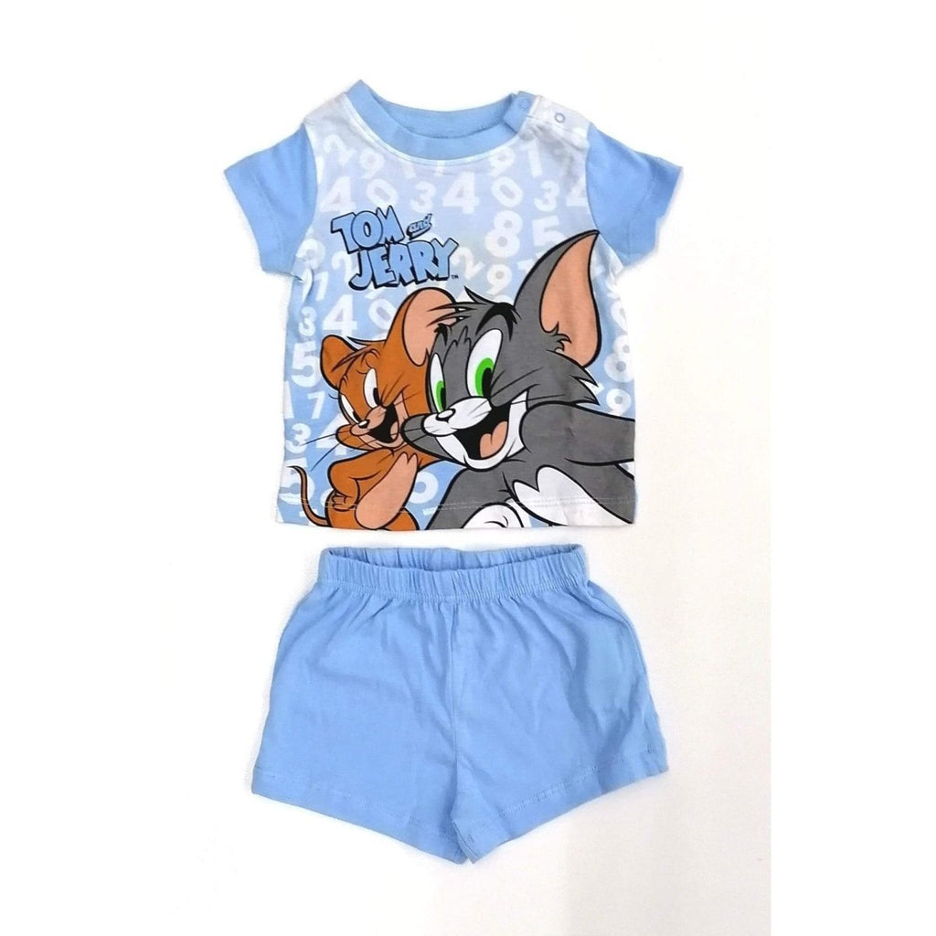 Pigiama bambino cotone Tom and Jerry Disney baby corto ER0343 - Caos Intimo Donna - Uomo - Bambini - Casa - Disney