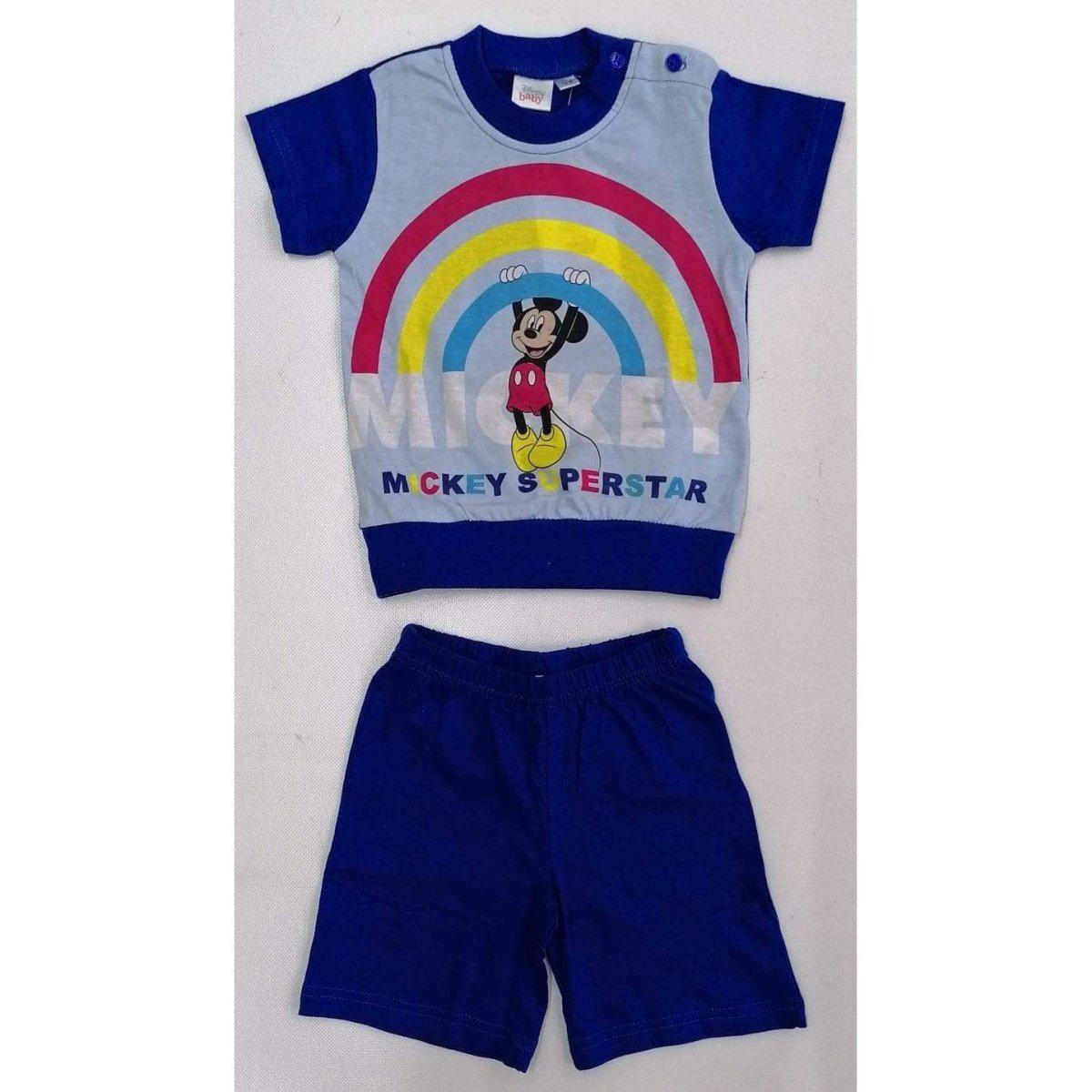 Pigiama bimbo cotone Disney Mickey corto MIC 1433 - Caos Intimo Donna - Uomo - Bambini - Casa - Disney