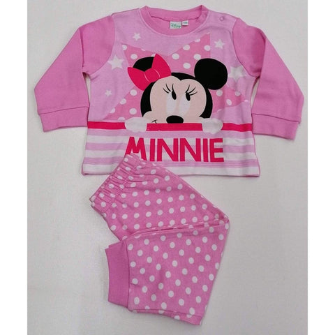 Pigiama caldo cotone Minnie Disney bambina neonato baby RH0371 - Caos Intimo Donna - Uomo - Bambini - Casa - Looney Tunes