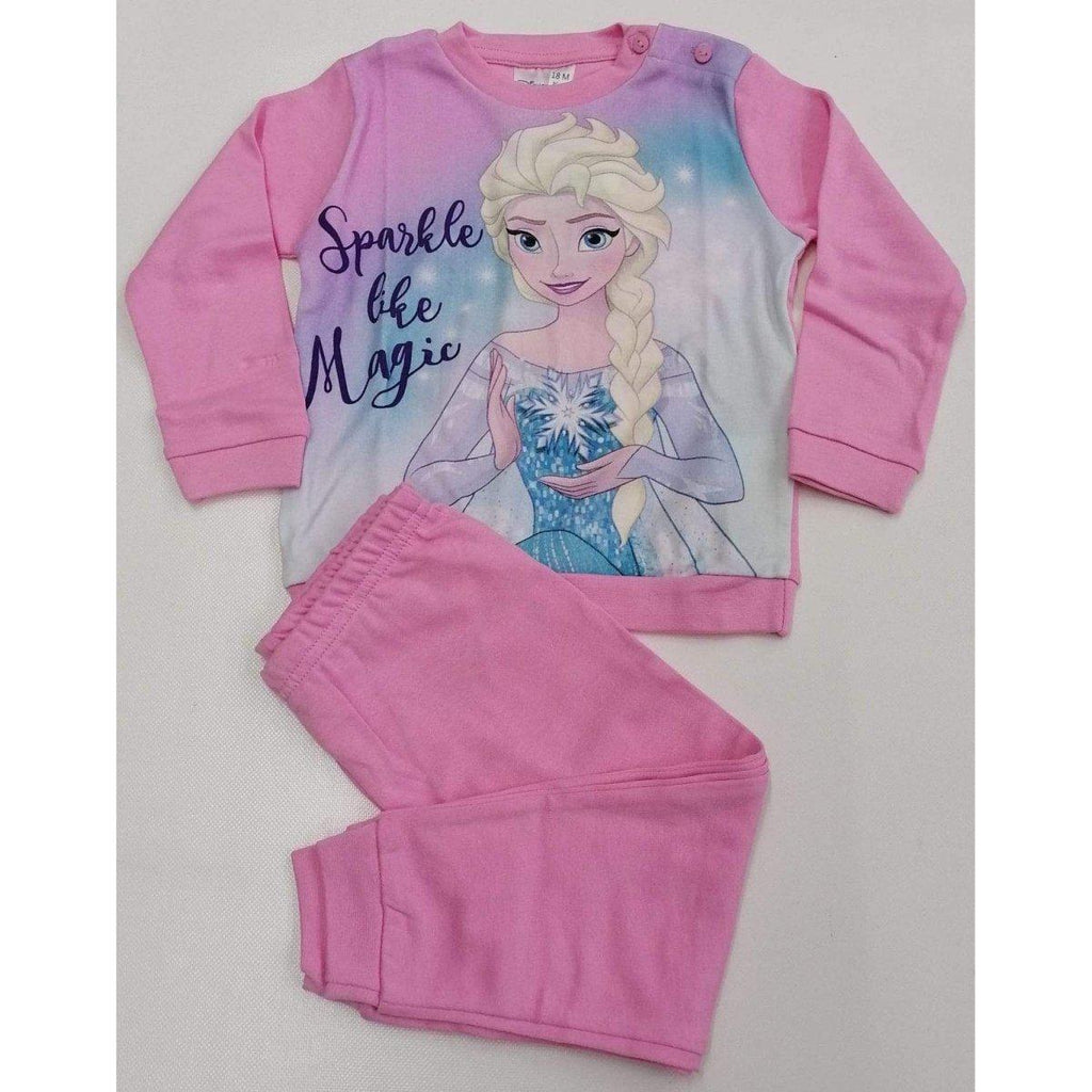 Pigiama caldo cotone neonata bambina Frozen Disney interlock baby 45714 - Caos Intimo Donna - Uomo - Bambini - Casa - Disney