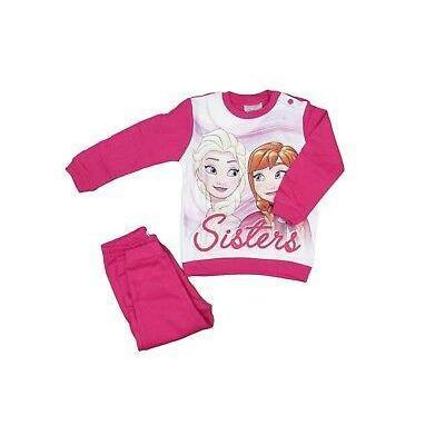 Pigiama caldo cotone neonata bambina Frozen Disney interlock baby 45715 - Caos Intimo Donna - Uomo - Bambini - Casa - Disney