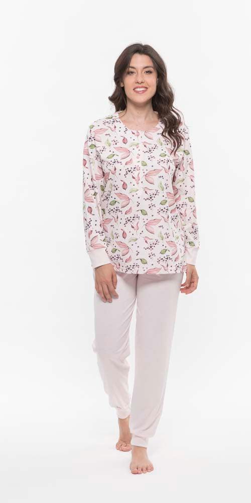 Pigiama conformato donna Jersey serafino Gary puro cotone R50001CONF - Caos Intimo Donna - Uomo - Bambini - Casa - Gary