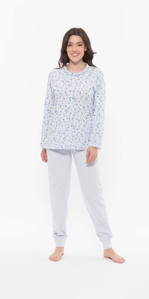 Pigiama conformato donna Jersey serafino Gary puro cotone R50030CONF - Caos Intimo Donna - Uomo - Bambini - Casa - Gary