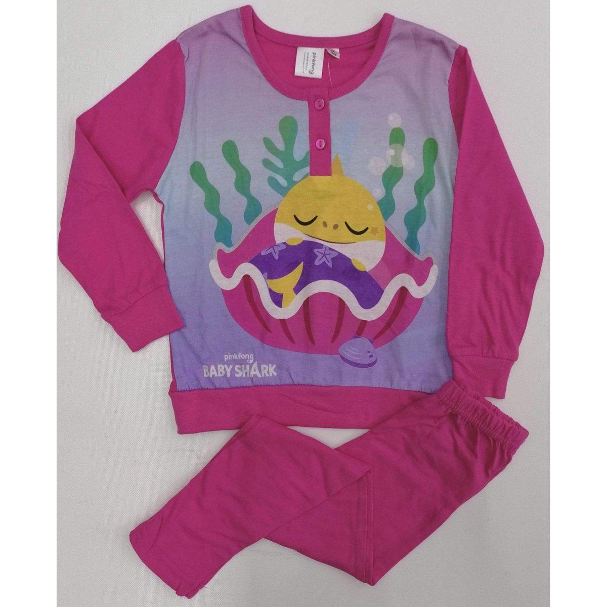 Pigiama cotone Baby Shark bambina Disney 1383 - Caos Intimo Donna - Uomo - Bambini - Casa - Disney
