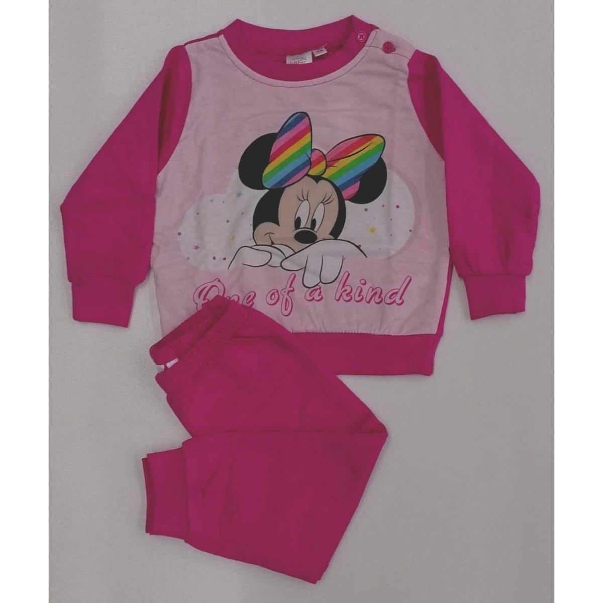 Pigiama cotone felpato Minnie Disney neonata baby 44-0960_MIN - Caos Intimo Donna - Uomo - Bambini - Casa - Disney