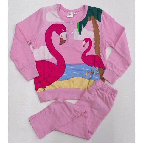 Pigiama cotone Fenicottero Flamingo bambina Disney 1790 - Caos Intimo Donna - Uomo - Bambini - Casa - Disney